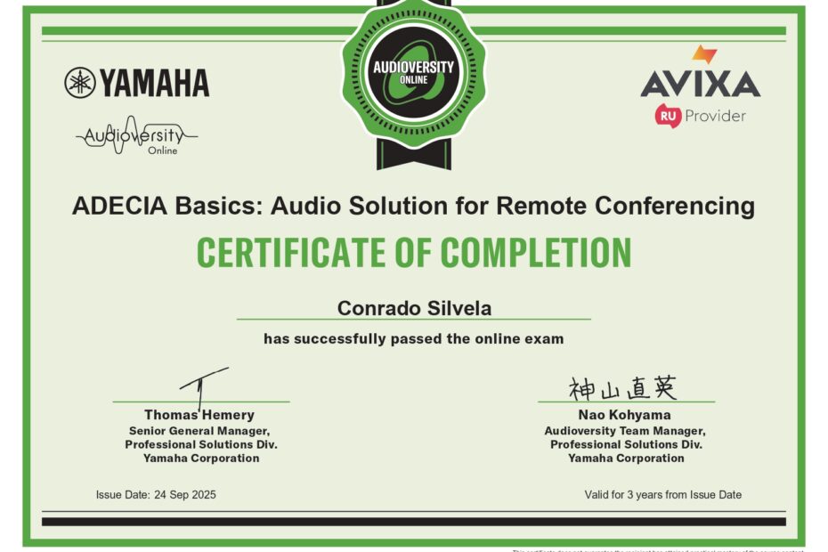 Yamaha ADECIA Basics: Audio solution for Remote Conferencing